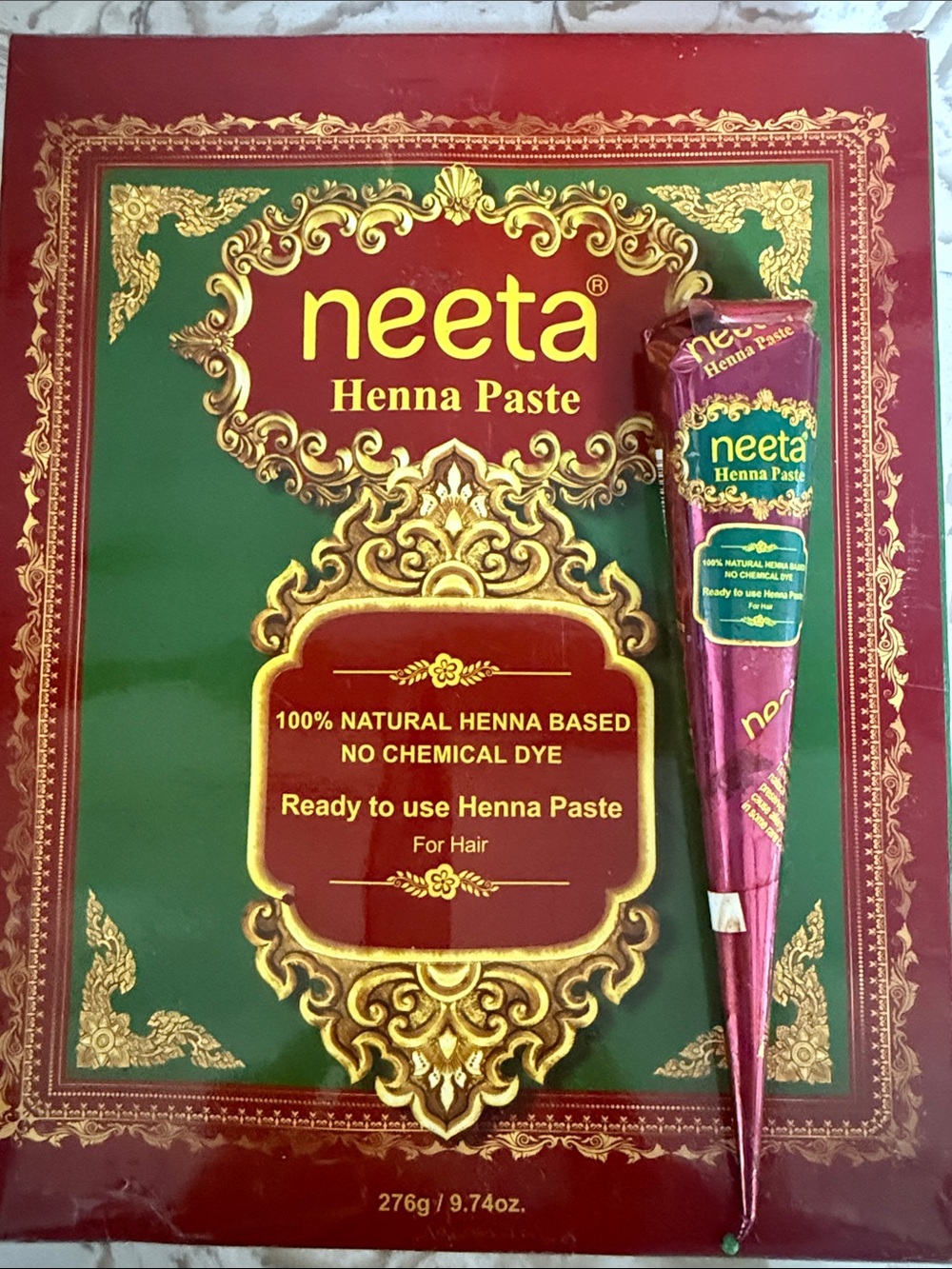 Neeta Henna Paste - Natural Hair Color Brown